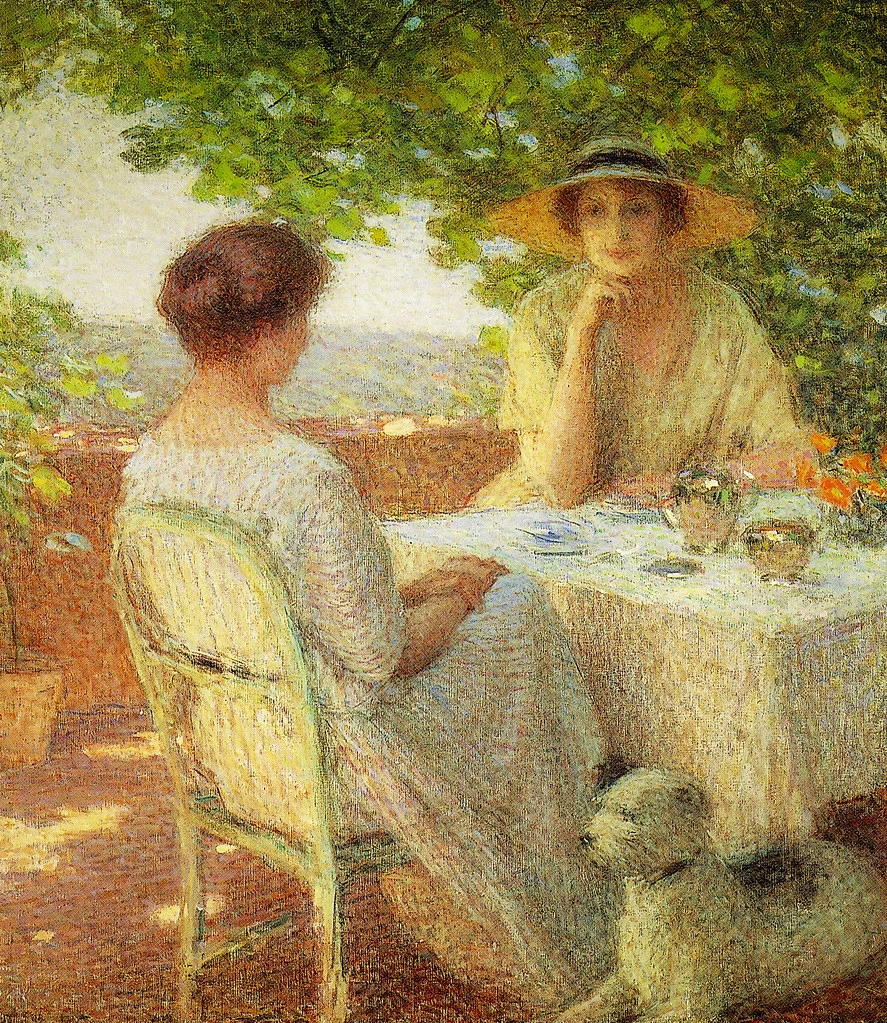 Due donne sulla terrazza, 1922